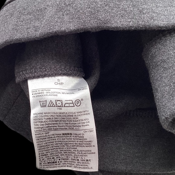 Gap Ponte S Zippered Ankle Leggings Sustainable plant based Gray - Picture 10 of 11